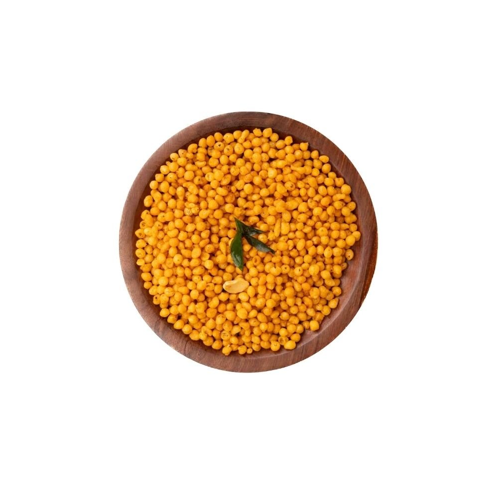 Crispy, spicy, and irresistibly tasty — Kara Boondhi is a classic South Indian snack made with fine gram flour pearls, seasoned with bold spices and fried to golden perfection. Perfect as a tea-time snack or to mix into curd, chutneys, or traditional recipes.
