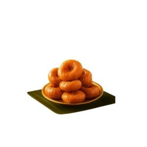 Soft, flaky, and rich in ghee, our Special Badhusha melts gently in your mouth with every bite. Prepared using traditional methods, this classic South Indian sweet is slow-fried to perfection and soaked lightly in sugar syrup for that authentic taste you love.